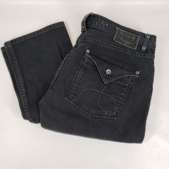 Men's Hurley Jeans Size 36 Dark Wash Straight Leg - Picture 6 of 12